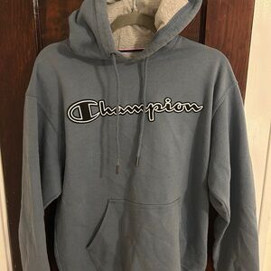 Champion Men's Slate Blue Hoodie